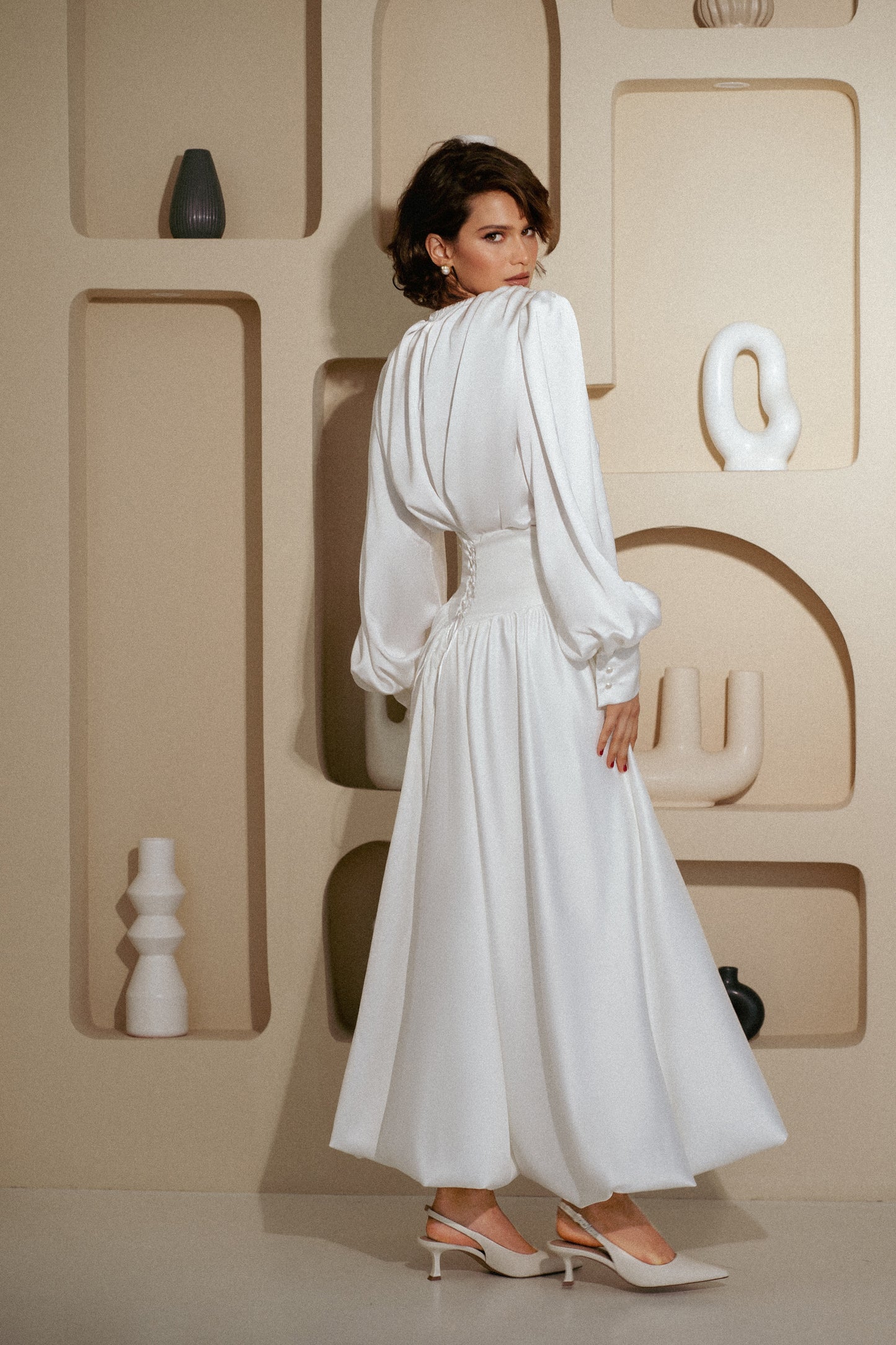 "Pearl" balloon skirt
