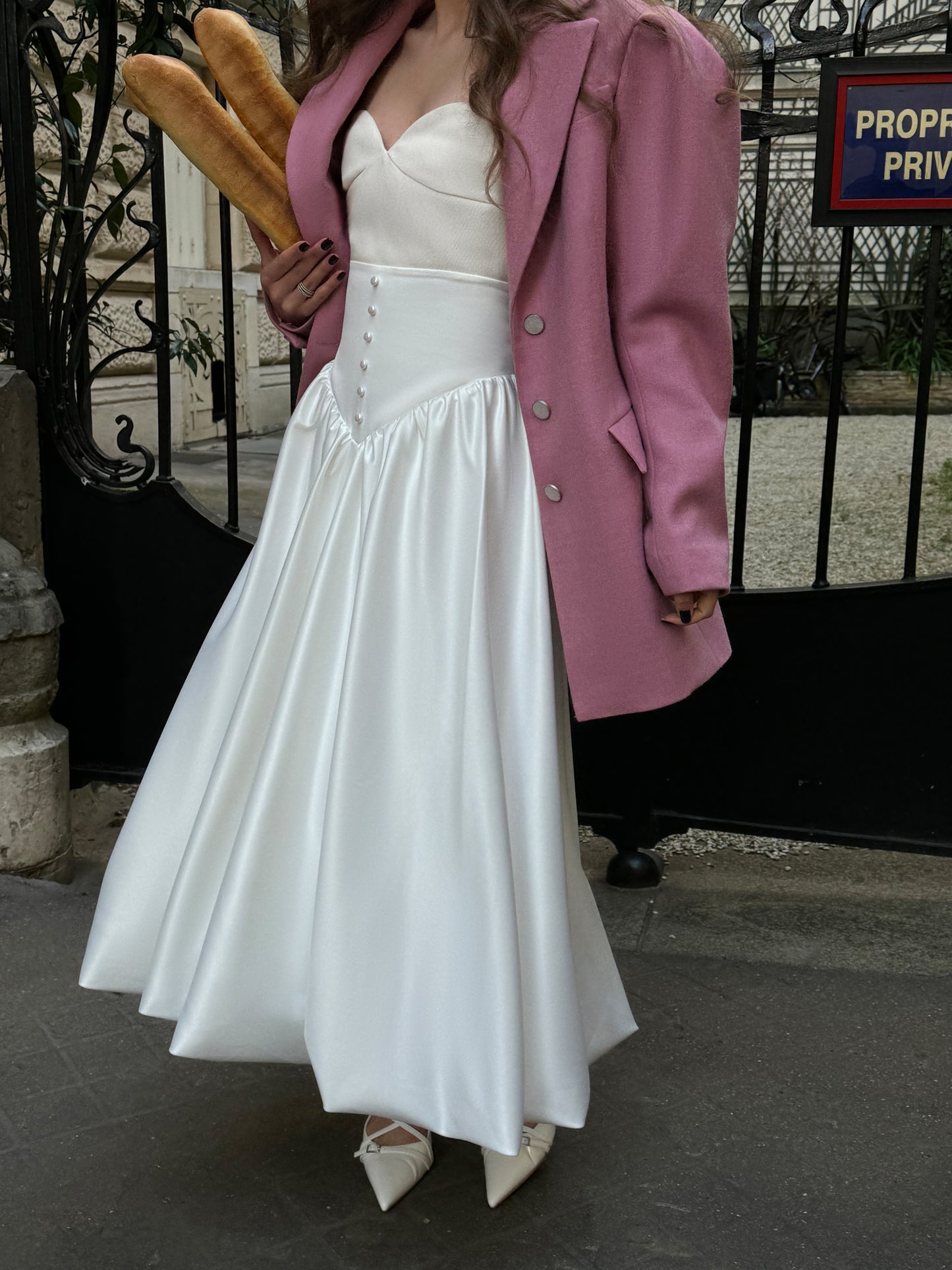 "Pearl" balloon skirt