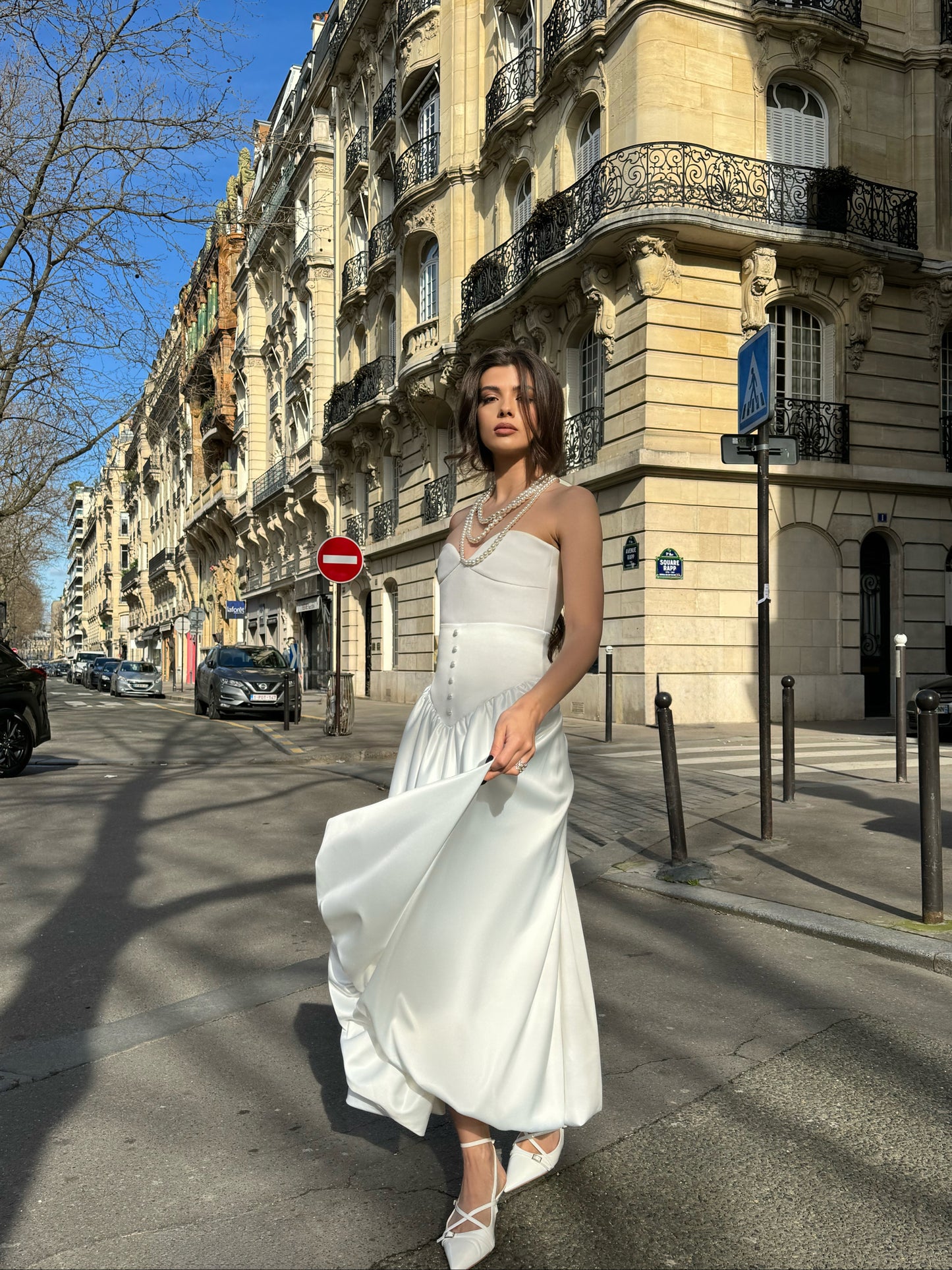 "Pearl" balloon skirt