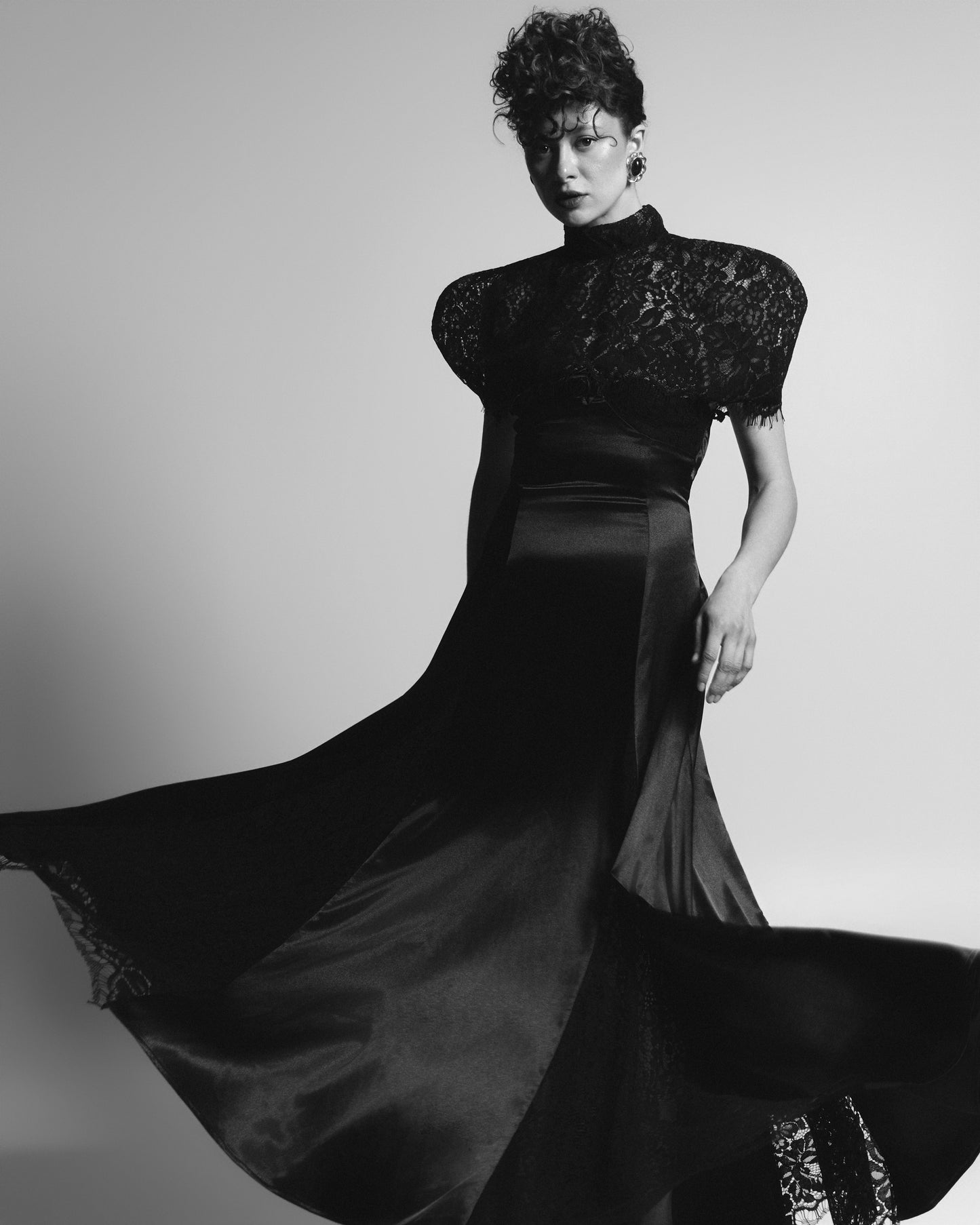 FLORA BLACK MAXI DRESS