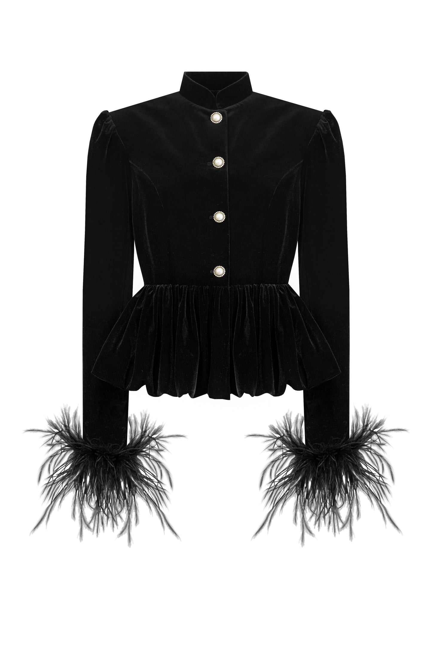 BLACK VELVET SUIT - L’IMPÉRATRICE WITH JUPE