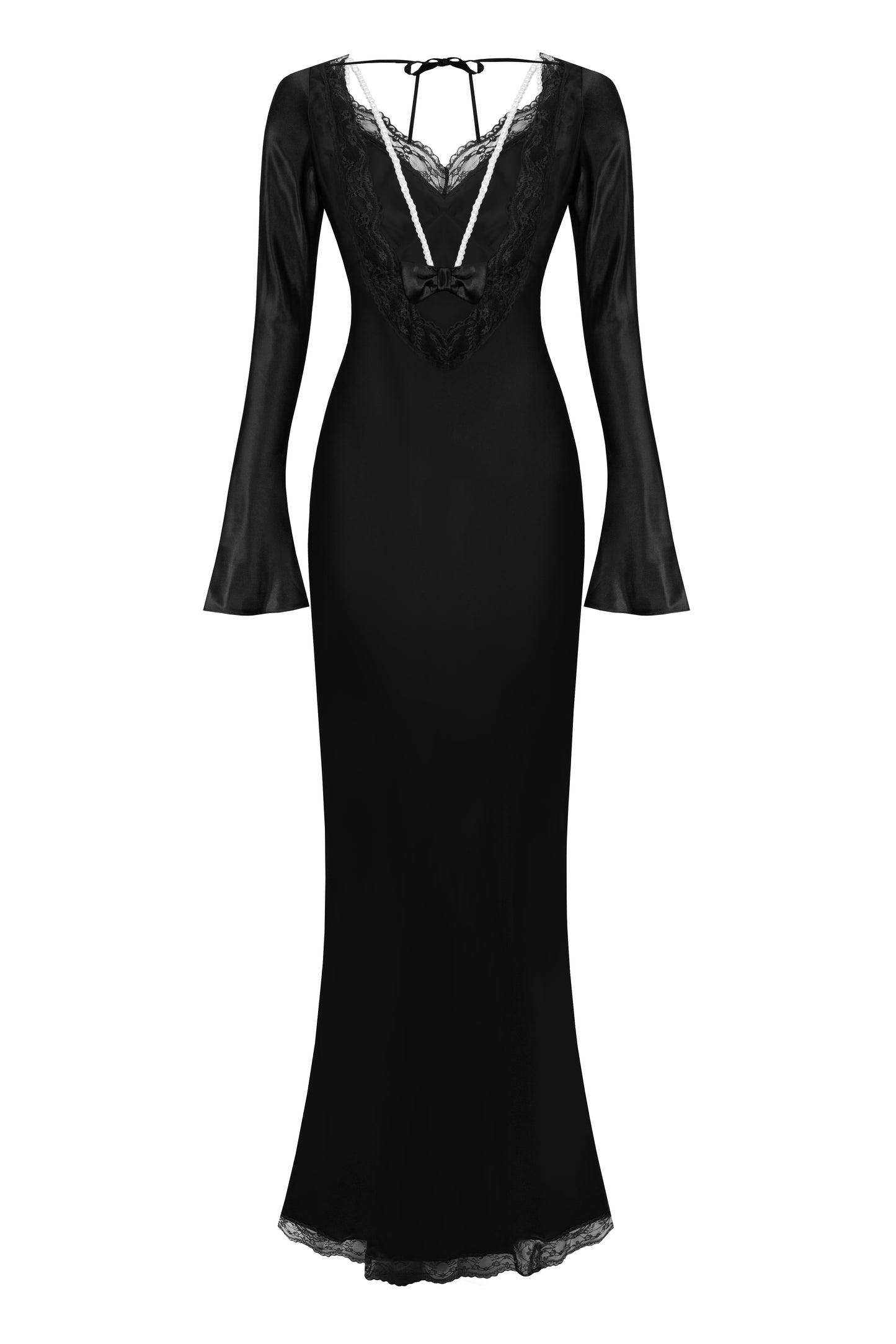 DRESS – ANGEL BLACK, LONG-SLEEVED