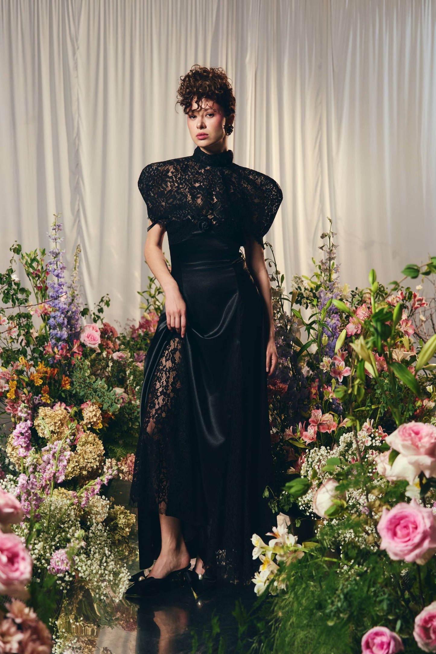 FLORA BLACK MAXI DRESS