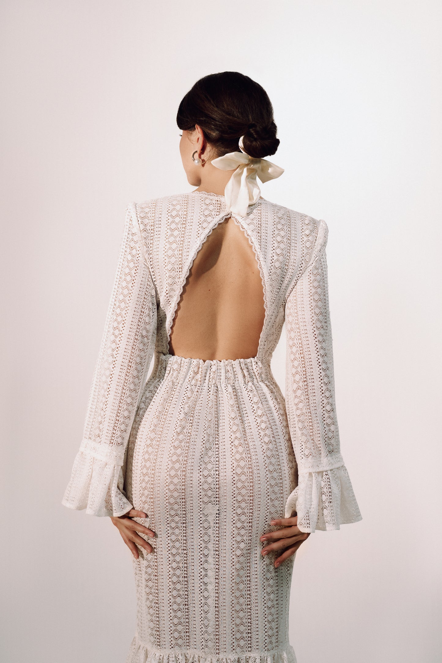 Elegant Maxi Dress in Premium Italian Lace