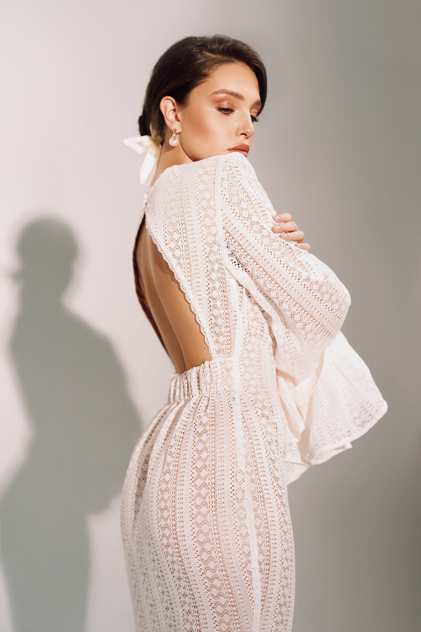 Elegant Maxi Dress in Premium Italian Lace