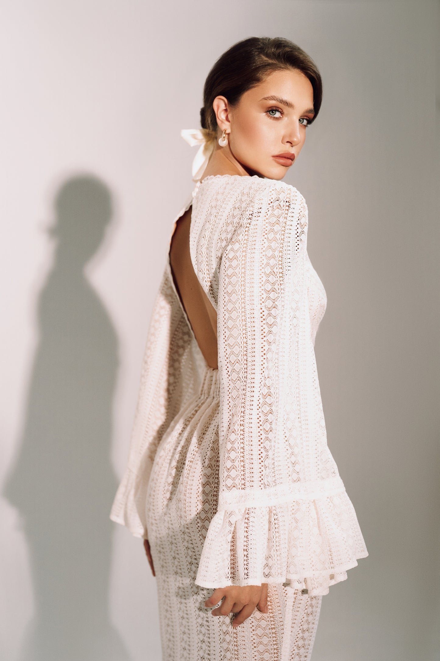 Elegant Maxi Dress in Premium Italian Lace
